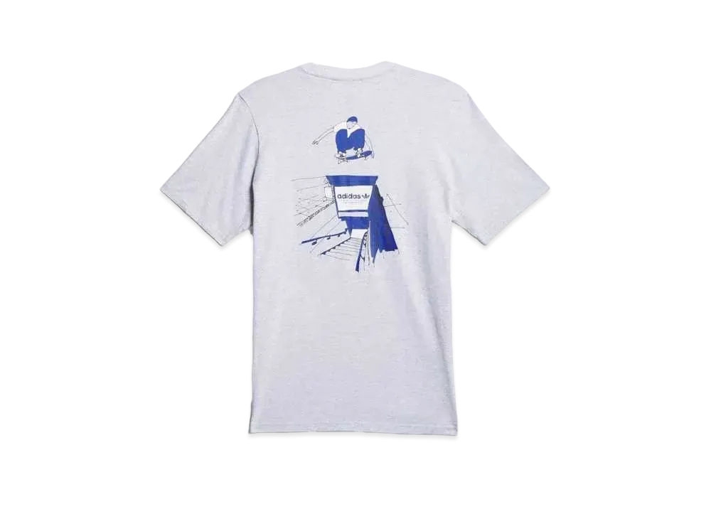 adidas Henry Jones Tyshawn Short Sleeve Tee "Light Gray Heather/Black"