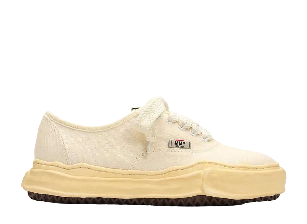 メゾンミハラヤスヒロ ベイカー OG VL ソール キャンバス ロートップ スニーカー "ホワイト" (A11FW721)