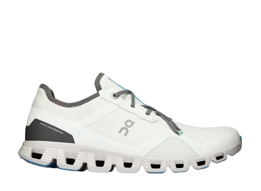 On Cloud X 3 AD "Undyed White/Niagara"