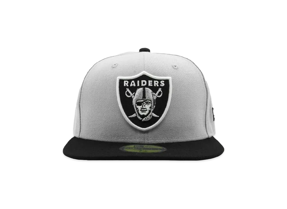 NEW ERA 59FIFTY Las Vegas Raiders Gray x Team Color "GRAY/BLACK"