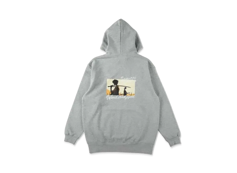 WIND AND SEA x SAMURAI CHAMPLOO (Illust) Hoodie "Gray"