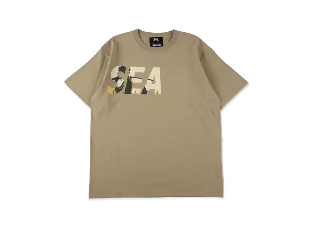 WIND AND SEA x SAMURAI CHAMPLOO (Sea) S/S Tee "Sand"