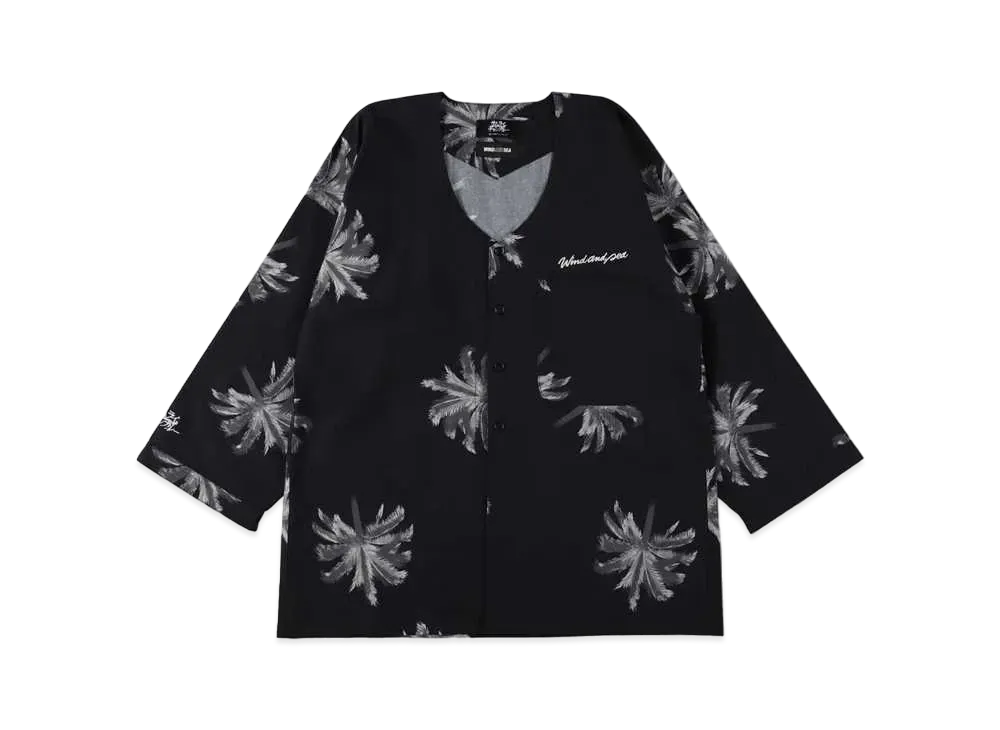 WIND AND SEA x SAMURAI CHAMPLOO (Palm) Dabo Shirt "Black"