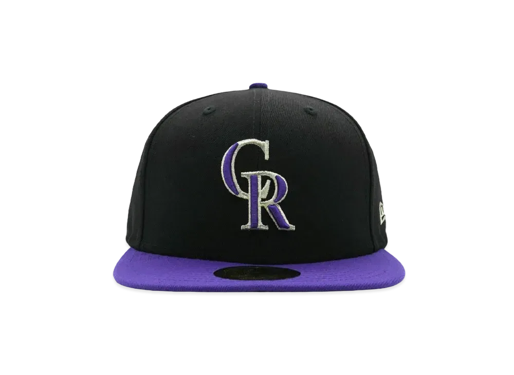 NEW ERA 59FIFTY MLB On-Field Colorado Rockies Alternate "BLACK/TRUE PURPLE"