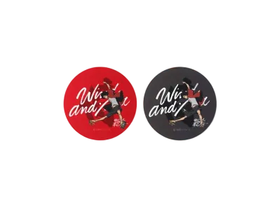WIND AND SEA x SAMURAI CHAMPLOO Slip Mat (2Pcs) "Black/Red"