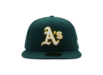 NEW ERA 59FIFTY MLB On-Field Oakland Athletics Road "DARK GREEN"