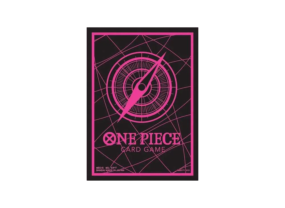 ONE PIECE Card Game Official Card Sleeve 6 Standard Black&Pink