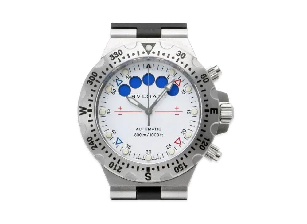 BVLGARI Diagono Scuba Regatta Flyback Chrono "White/Stainless Steel/Black"