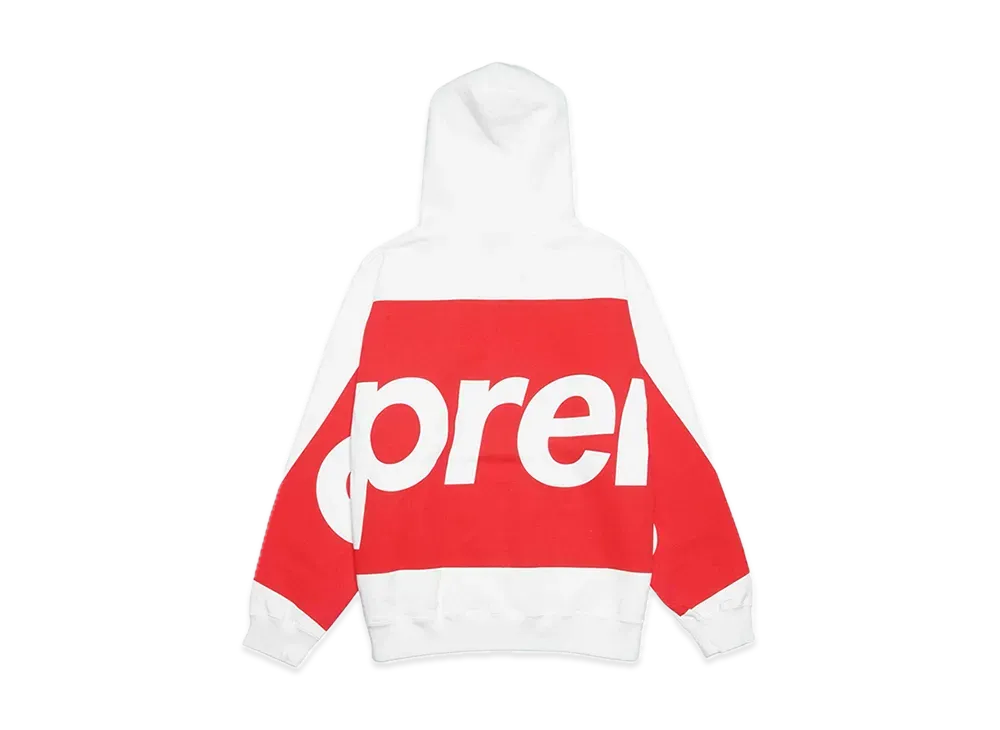 Supreme Big Logo Hooded Sweatshirt "White"