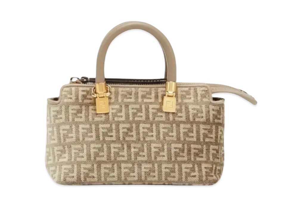 FENDI By The Way Mini Tapes League Fabric Pouch "Dub Gray"