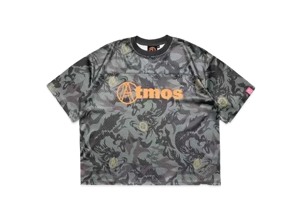 Atmos x AGAINST LAB. Year Of The Dragon Camo Mesh Tee "Green"