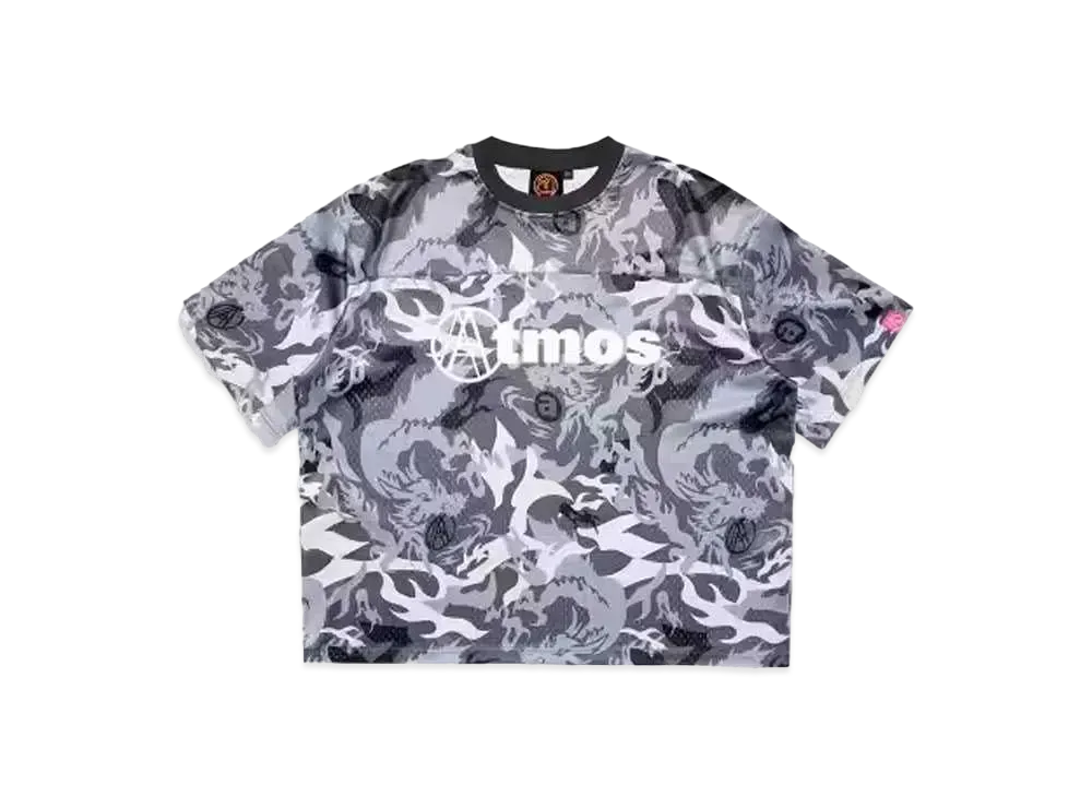 Atmos x AGAINST LAB. Year Of The Dragon Camo Mesh Tee "Grey"