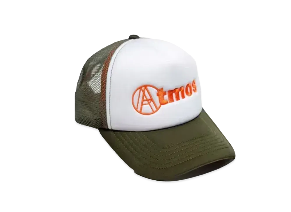 Atmos x AGAINST LAB. Year Of The Dragon Emblem Trucker Cap "Olive"