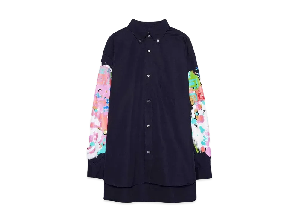 FACETASM SPRAYPAINT SHIRT "NAVY"