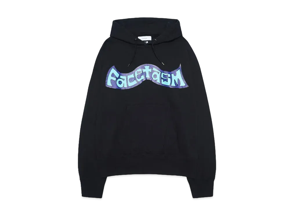 FACETASM 90s GRAPHIC HOODIE "BLACK"