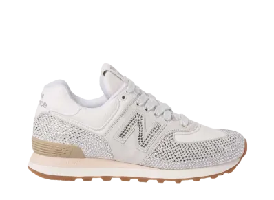 Miu Miu × New Balance Women's 574 Suede Denim Sneaker "White"