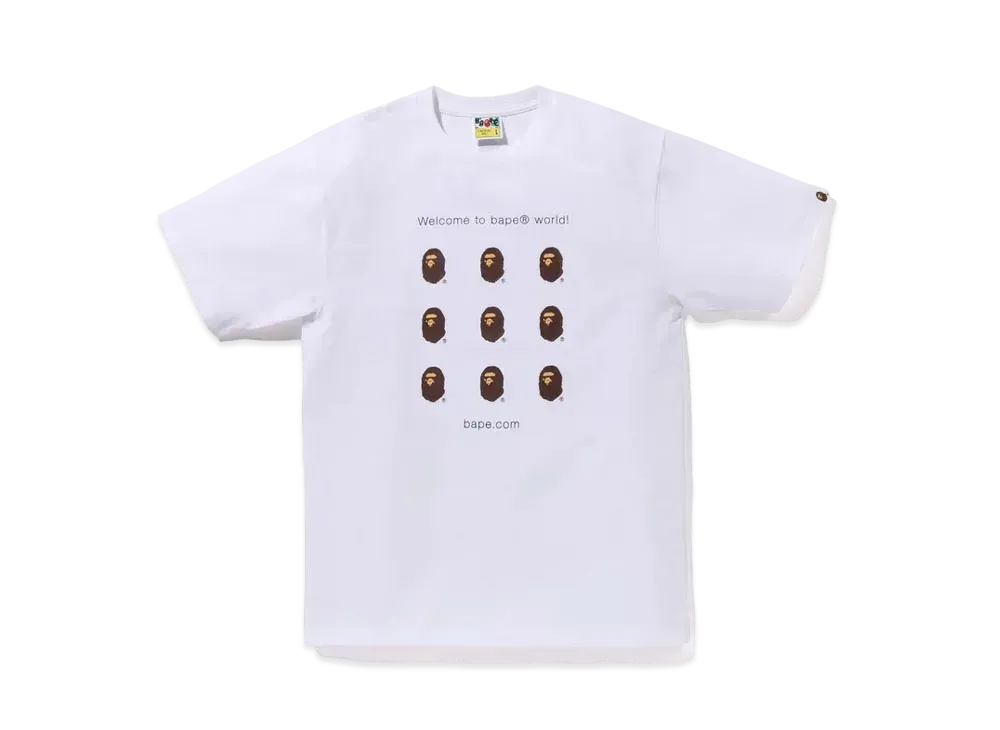 A BATHING APE Bape.com Tee "White"