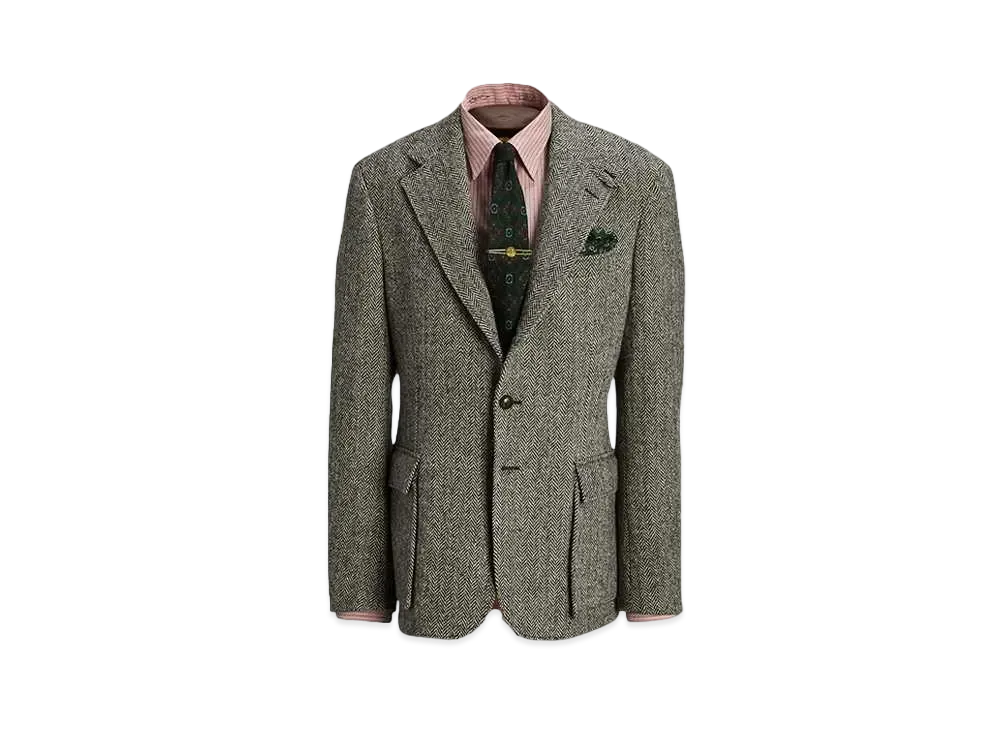 RRL Ralph Lauren Harris Tweed Sport Coat "Black"