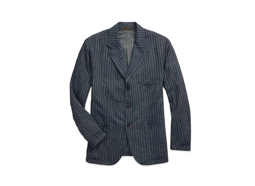 RRL Ralph Lauren (Limited Collection) Unconstructed Herringbone Sport Coat #1 "Blue"