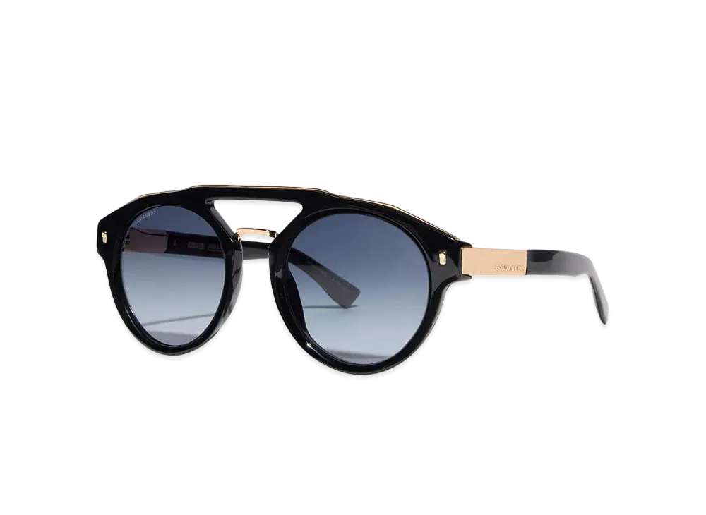 Dsquared2 Hype Black Gold Sunglasses #1 "Black"