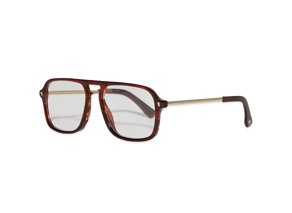 Dsquared2 Refined Brown Horn Optical Glasses #1 "Brown"