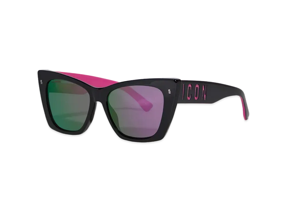 Dsquared2 Icon Fuchsia Sunglasses #1 "Black Pink"