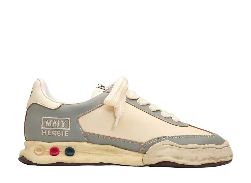 メゾンミハラヤスヒロ ハービー OG ソール VC レザー ロートップ スニーカー "ホワイト/グレー" (A11FW707)