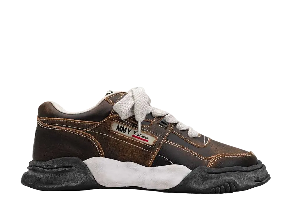 Maison MIHARA YASUHIRO PARKER OG Sole VE Leather Low-top Sneaker "Black"