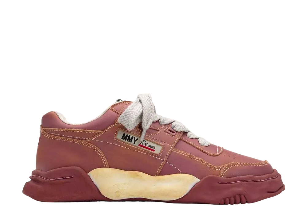 メゾンミハラヤスヒロ パーカー OG ソール VE レザー ロートップ スニーカー "レッド" (A11FW710)