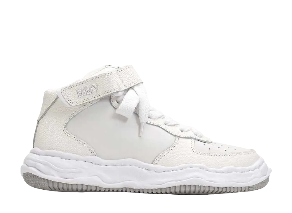 メゾンミハラヤスヒロ ウェイン OG ソール エンボスレザー ハイトップ スニーカー "ホワイト" (A11FW711)