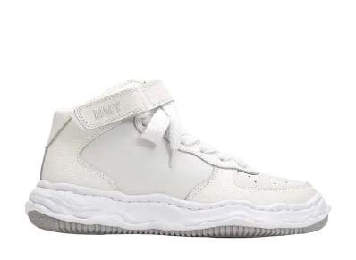 Maison MIHARA YASUHIRO WAYNE OG Sole Embossed Leather High-top Sneaker "White"
