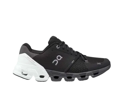 On Women's Cloudflyer 4 Wide "Black/White"