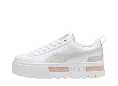 Puma Women's Mayze Leather "Puma White/Rose Quartz"