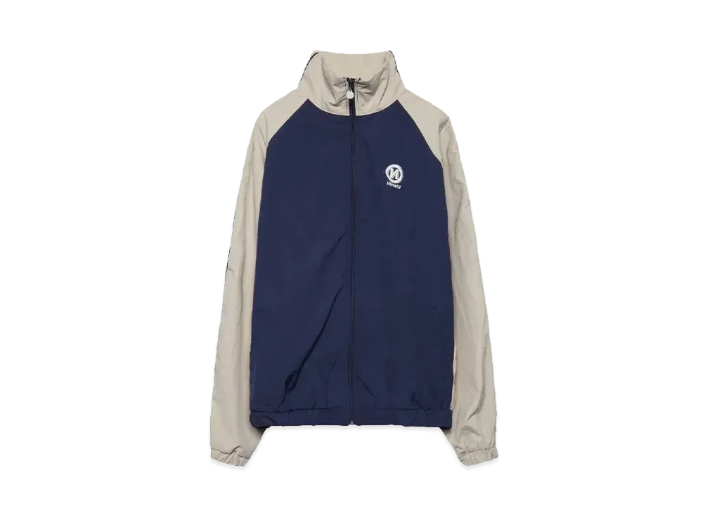 9090 N Logo Side-zip Nylon Blouson "Navy/Ivory"