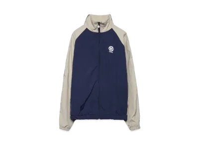 9090 N Logo Side-zip Nylon Blouson "Navy/Ivory"