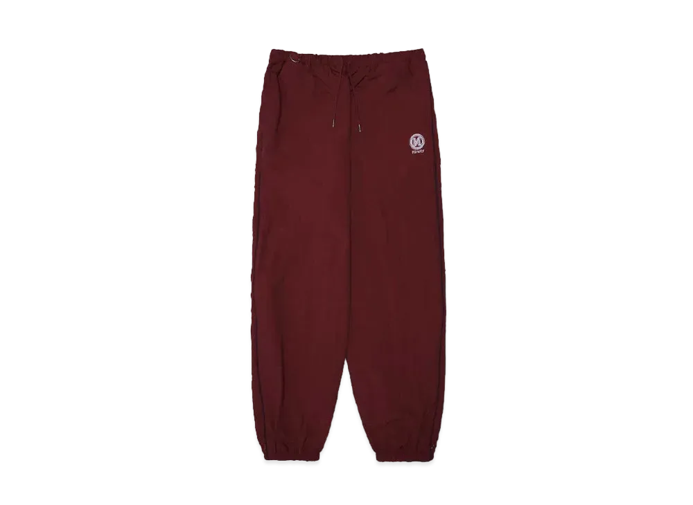 9090 N Logo Side-zip Nylon Pants "Bordeaux/Navy"