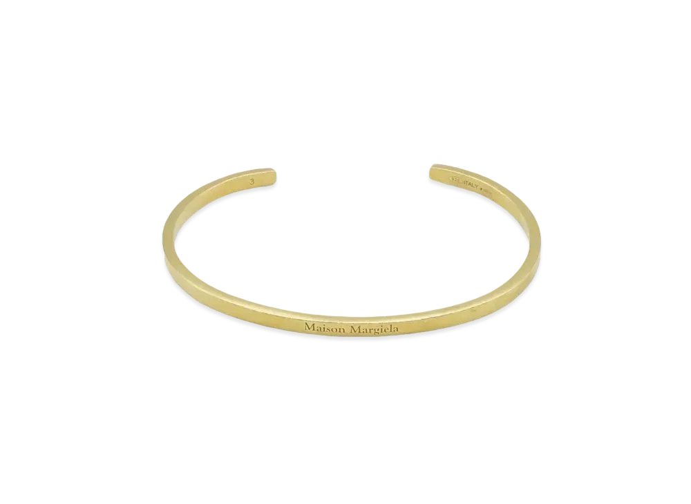 Maison Margiela Cuff "Yellow Gold Plating Burattato"