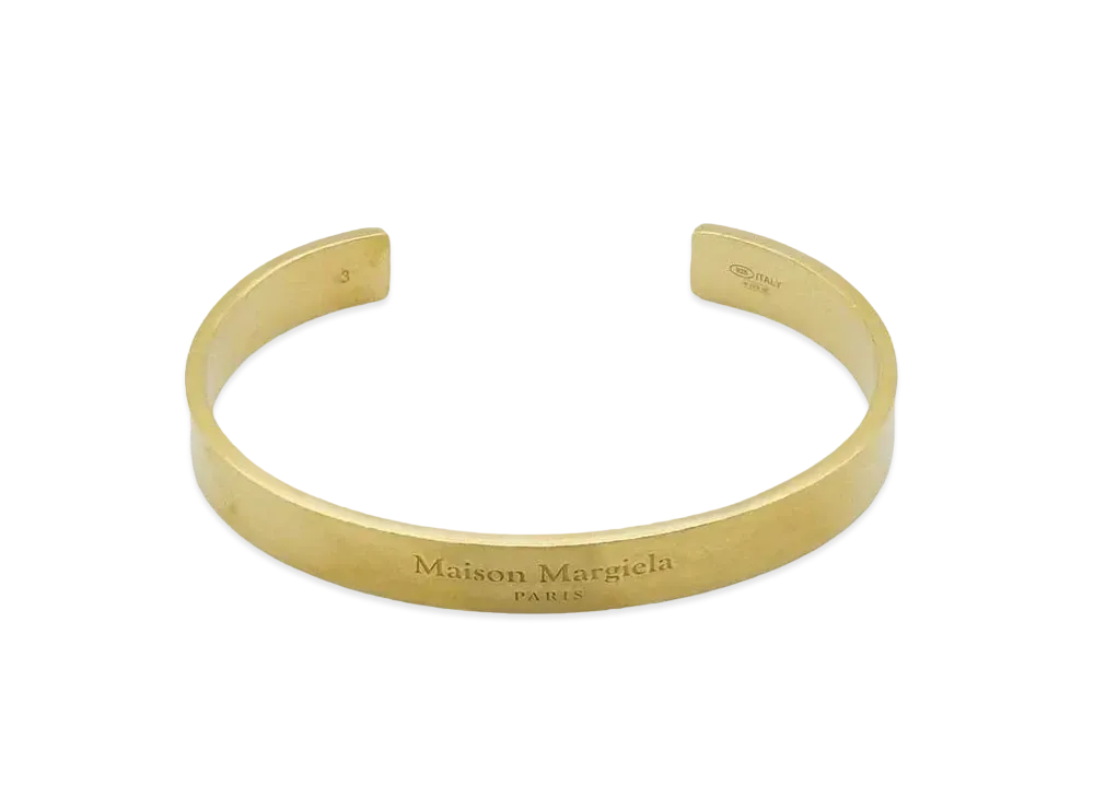 Maison Margiela Cuff "Yellow Gold Plating Burattato"