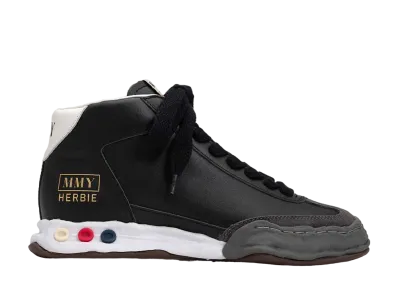 Maison MIHARA YASUHIRO HERBIE OG Sole Leather High-top Sneaker "Black"