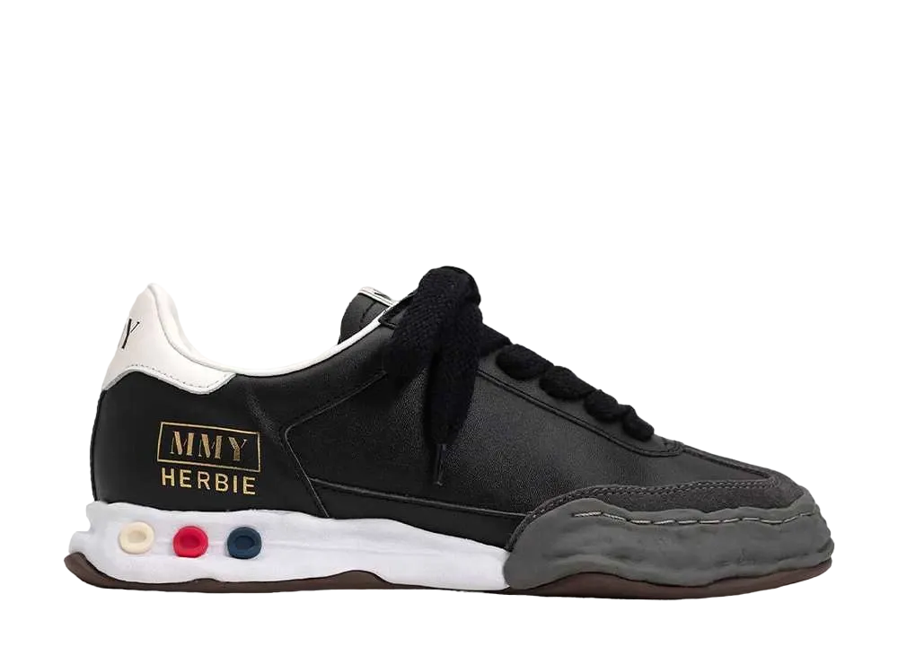 メゾンミハラヤスヒロ ハービー OG ソール レザー ロートップ スニーカー "ブラック" (A09FW702)