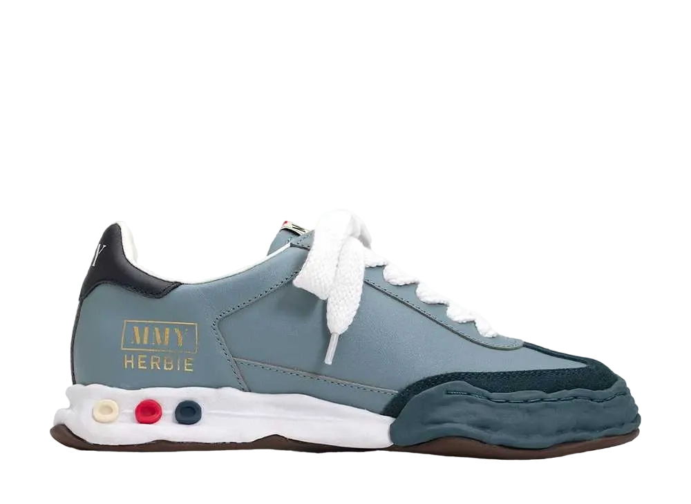 メゾンミハラヤスヒロ ハービー OG ソール レザー ロートップ スニーカー "ブルー" (A09FW702)