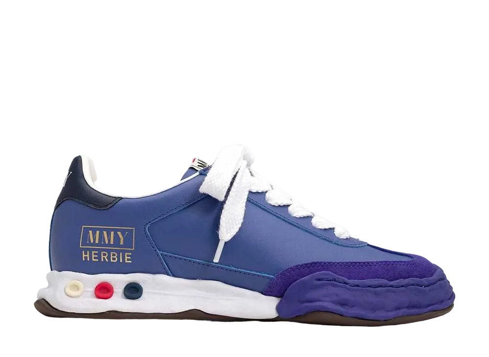 メゾンミハラヤスヒロ ハービー OG ソール レザー ロートップ スニーカー "パープル" (A09FW702)