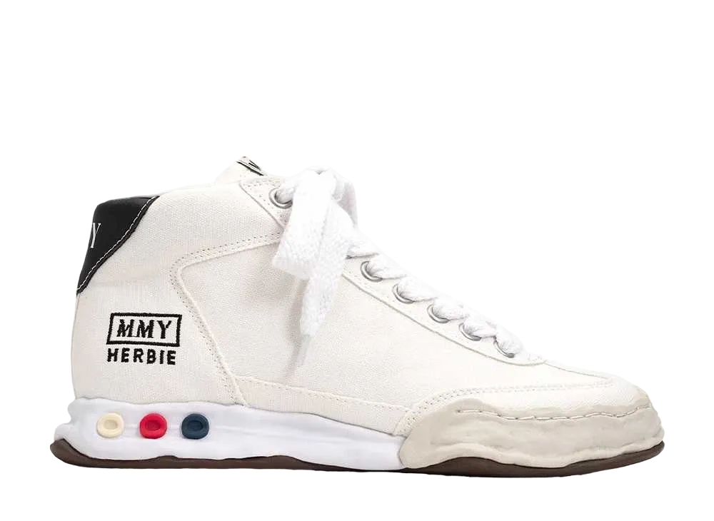 メゾンミハラヤスヒロ ハービー OG ソール キャンバス ハイトップ スニーカー "ホワイト" (A09FW703)