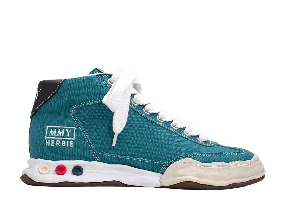 メゾンミハラヤスヒロ ハービー OG ソール キャンバス ハイトップ スニーカー "ブルー" (A09FW703)