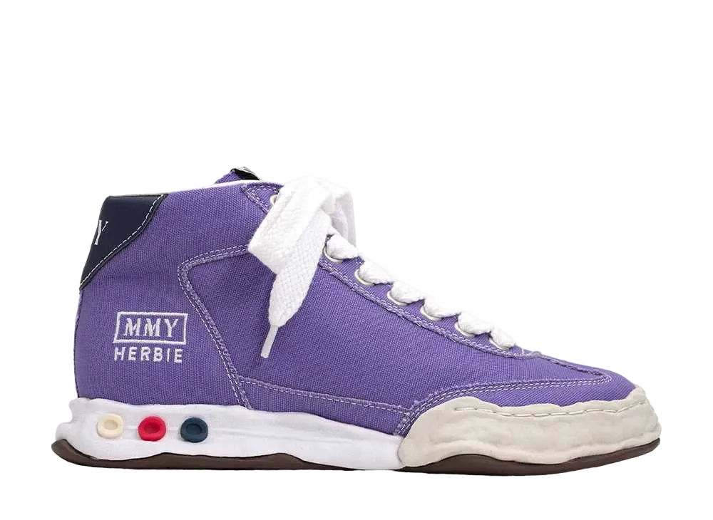 メゾンミハラヤスヒロ ハービー OG ソール キャンバス ハイトップ スニーカー "パープル" (A09FW703)