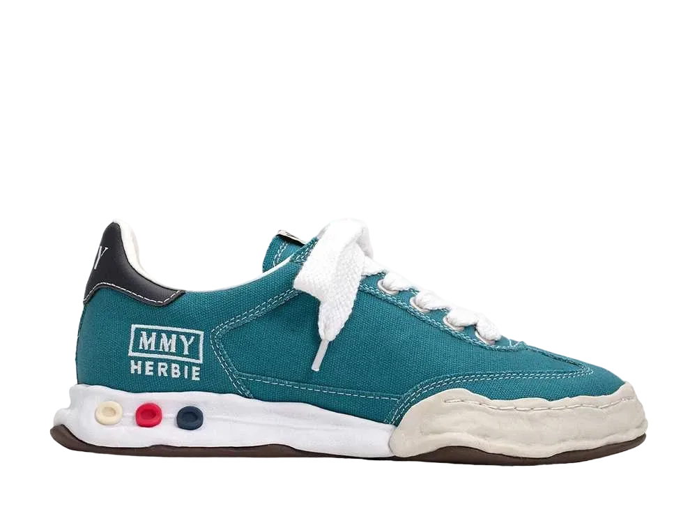 メゾンミハラヤスヒロ ハービー OG ソール キャンバス ロートップ スニーカー "ブルー" (A09FW704)