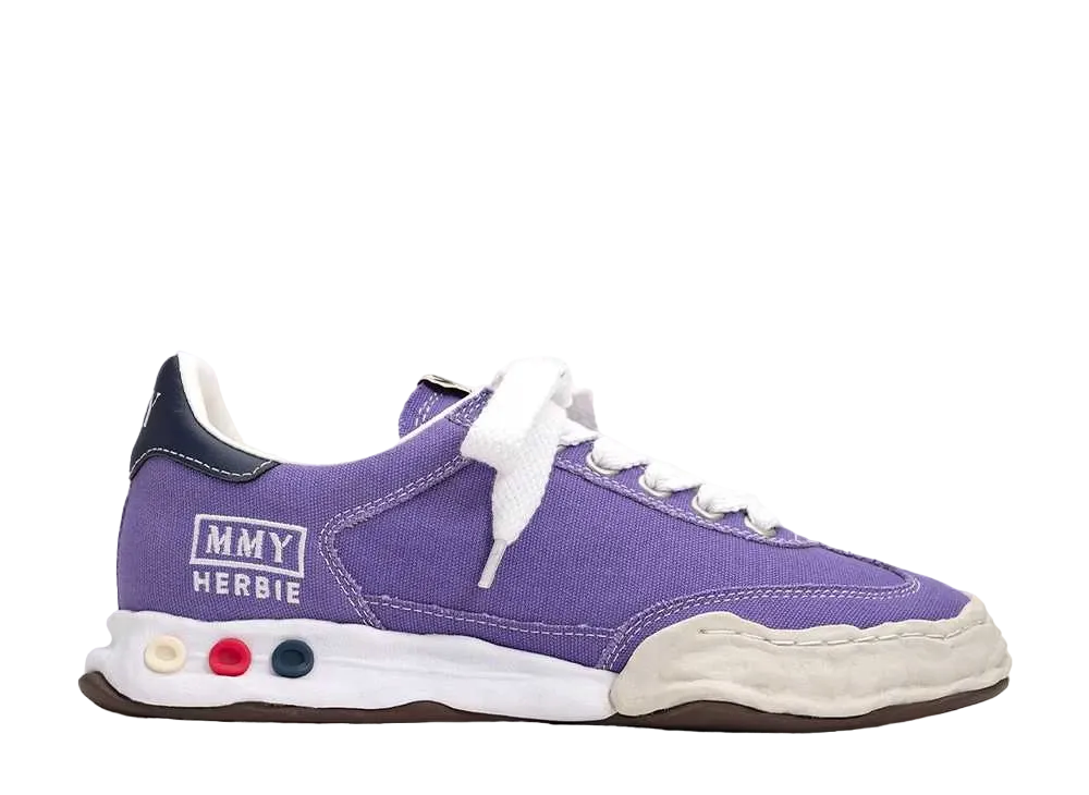 メゾンミハラヤスヒロ ハービー OG ソール キャンバス ロートップ スニーカー "パープル" (A09FW704)
