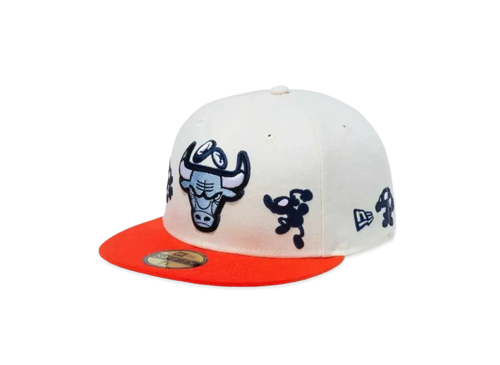 NEW ERA x Coin Parking Delivery 59Fifty Safety Visor "Wine Coke/Orange"