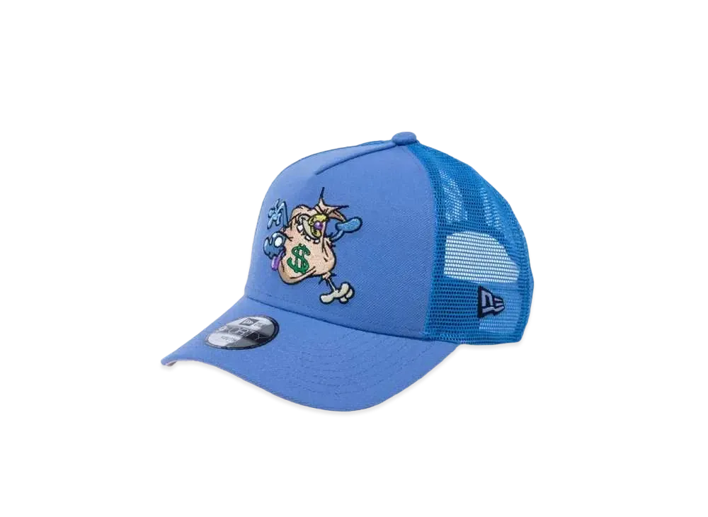 NEW ERA x Coin Parking Delivery Youth 9Forty A-Frame Trucker Artwork "Copen Blue"