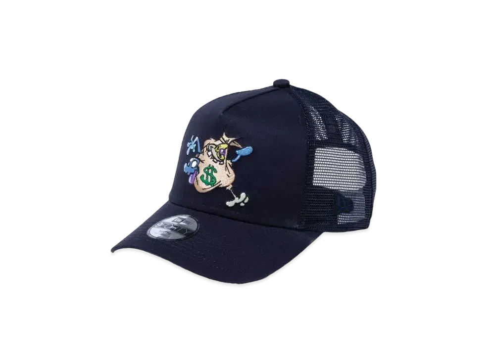 NEW ERA x Coin Parking Delivery Youth 9Forty A-Frame Trucker Artwork "Navy"